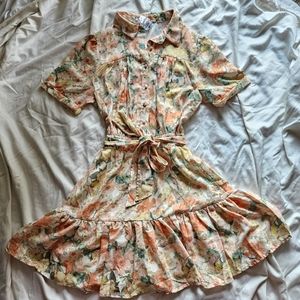 Vici floral mini dress